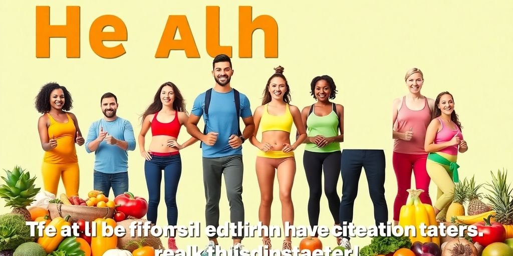 Group of diverse individuals enjoying healthy lifestyles together.